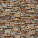  Media " Barna és szürke kőfal" tapéta, 220 x 135 cm