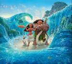 Média öntapadó és mosható fali tapéta, Moana a hullámokon, 220 x 135 cm