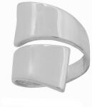  Széles eltolt gyűrű, mutatós ezüst ékszer minden méretben / 62 m