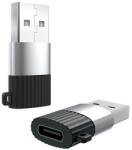 XO Adaptor XO mufă Type-C - USB 3.0, transfer de date și încărcare, NEGRU (XO-NB149-E)