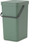 Brabantia Cos de gunoi colectare selectiva Brabantia Sort&Go 1003235, 16 L, Maner, Montabil pe perete, Verde închis (1003235) Cos de gunoi