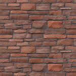  Vékony téglalap alakú barna és vörös kőfaltapéta, 300 x 250 cm