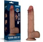 Lovetoy Dildo Realist Sliding-Skin PRO, Silicon Dubla Densitate, Natural, 23.7 cm Dildo
