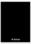 Fortuna Füzet vonalas FORTUNA Monocolor A/5 32 lapos 21-32 fekete (01.02079) - vectraline