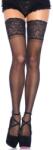 Leg Avenue Ciorapi Stay-ups Cu Dantela, Negru, Marime Universala