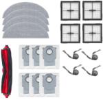  Mobilly kefe, szűrő, felmosó és porzsák készlet Roborock Q10 S5 S5+ VF VF+ V V+ típushoz, 19 db (Roborock Q10, 19 pcs)