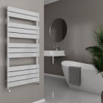 WASSERBURG Egyenes radiátor, Wasserburg Plana White törölközőszárító radiátor 120x60 cm, fehér 20.25936W