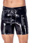Black Level Vinyl Shorts with Padded Zip 2890569 Black S