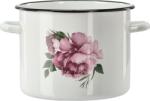 Chomik Smaltált Fagyasztott Edény 5, 5 L 22 Cm Fehér Pünkösdi Rózsa Laura *9242 (ch-ema9242)