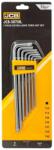 JCB HOSSZÚ TORX KULCS KÉSZLET EXTRA 7 RÉSZES T10-T40 L TÍPUS CR-V JCB Hosszú Torx Kulcs Készlet Extra 7 Részes T10-T40 L Típus CR-V (F60965)