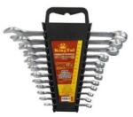 KingTul 12 darabos 6-22 mm-es villás- és lapos kulcs készlet (F3650)