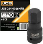 JCB 3/4" 26mm 6-szögletű Cr-Mo Impulzuskulcs Kúplunggal (F59520)