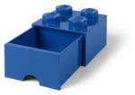 LEGO Tárolódoboz, fiókos, LEGO Brick, kék