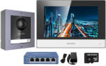 Hikvision DS-KIS602 - IP kaputelefon készlet, FishEye kamera, 7" LCD WiFi monitor, PoE - Hikvision (EC-23378)