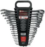 FORCEKRAFT Lapított gyűrűs kulcs készlet 8-32 mm 18 db - Saját márkás szerszámkészlet FS-51487 (F51487)