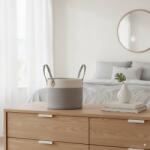 Chomik Kerek szürke ruházati/játék tároló kosár 33 x 27 cm M *5028 (CH-NIZ5028)