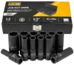 JCB 1/2" Cr-Mo 6-szögletű Mély Ütőfej Készlet 12 Darabos (F61357)
