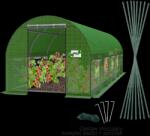 GardenLine KERTI FÓLIÁS TÚL 5-SZEGMENSZÓ ZÖLD 8 x 3 x 2 M *5620 (CH-TUN5620)