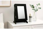 CHOMIK Ékszertartó tükörrel Fekete 21 x 15 x 35 cm *8072 (CH-PHO8072)