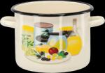 Chomik Krémszínű Olíva 4, 5 L 20 cm Zománcozott Edény *7510 (CH-EMA7510)