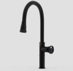 WASSERBURG Mosogató csaptelep, Wasserburg Industry kihúzható, álló mosogató csaptelep, fekete 25.050. 6B - zuhanykabin