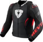 Revit Argon 3 PRO motoros bőrkabát fekete-fluo piros