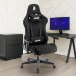 Warrior Chairs gamer szék, forgószék fekete - bársony szövet (EXTRA-3)