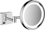 Hansgrohe Oglinda cosmetica 3X, Hansgrohe AddStoris, cu brat, iluminare LED, crom, 41790000 (41790000)