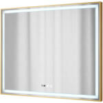 Gamma Lustro téglalap alakú fürdőszobai led tükör, energiatakarékos, rosegold, 100x80 cm (MP100-80RGD)