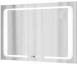 Gamma Lustro téglalap alakú fürdőszobai led tükör, energiatakarékos, króm, 90x60 cm (MP90-60)