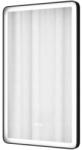 Gamma Lustro kerekített téglalap alakú fürdőszobai led tükör, energiatakarékos, fekete, 60x100 cm (MP60-100BK)