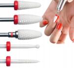 PAZYOU Kerámia maró készlet hibrid, gél és bőr marószerszámokhoz - 5 db (manicure, pedicure)