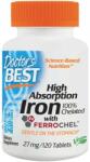 Doctor's Best Doctor’s Best High Absorption Iron (Хелатно Желязо), 27 мг, 120 таблетки