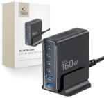 Tech-Protect DC160W GaN töltő 2x USB / 4x USB-C 160W PD QC, fekete