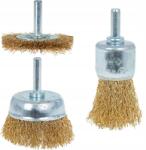 GEKO Drótkefe készlet fúrógéphez 3 db-os Geko G00639 (G00639)