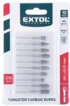 Extol mini keményfém turbómaró (rotormaró) klt. 10 db, átmérő 6×13mm/szár 3mm, keresztfogazás (8703810)