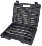 Extol betonfúró és véső klt. SDS PLUS; 13db, 6, 8, 10/160mm, 8, 10, 12/210mm, 10, 12, 14/260mm, lapos 20, 40/250mm, hegyes, horony (23951) - szerszamshop24