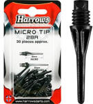 Harrows Varf darts Harrows soft 2BA, Micro 30 buc, negru 18mm (EA337M)