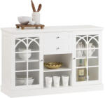 Sobuy fehér tálalószekrény üvegajtókkal - 120×39 cm