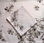  Textil szalvéta - 30x30cm / barna bokréta