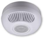 TRACON Detector de mişcare infraroşu, ultrasonic, de tavan, alb 230 VAC, 16x12 m, 360°, 10 s-30 min, 3-2000 lux, IP20 (TMBU-47)