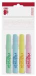 ICO Szövegkiemelő készlet, 1-4 mm, ICO „Videotip, 4 különböző pasztell szín (TICVTD)