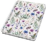 Sigel Spirálfüzet, 162×215 mm, pontrácsos, 60 lap, keményfedeles, SIGEL „Jolie, Misty Meadows (SIJN618)