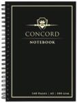 Concord Spirálfüzet, A5, vonalas, 70 lap, CONCORD, fekete (PUCO8959)