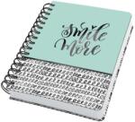 Sigel Spirálfüzet, 168×215 mm, pontrácsos, 120 lap, keményfedeles, SIGEL „Jolie, Curly Mint (SIJN623)