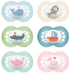 MAM Játszócumi Original, megújult! Egész karton szilikon lapított (méret: 3) 16+ hó (6 db/kr) - babybear