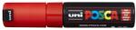 uni Dekormarker, 8 mm, vágott, UNI „Posca PC-8K, piros (TUPC8KP)
