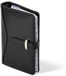 SATURNUS Kalendárium, gyűrűs, betétlapokkal, „M, műbőr, SATURNUS, „437, fekete (NKM437KF)