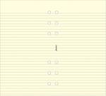 FILOFAX Kalendárium betét, jegyzetlap, A5, vonalas, FILOFAX, krémszín (NFX343032) - becsiirodaker