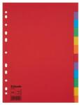 ESSELTE Regiszter, karton, A4, 12 részes, ESSELTE „Economy, színes (E100202)